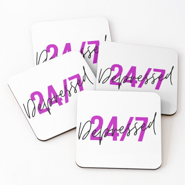Item preview, Depressed 24/7 Neon Statement designed and sold by PaperCutts.