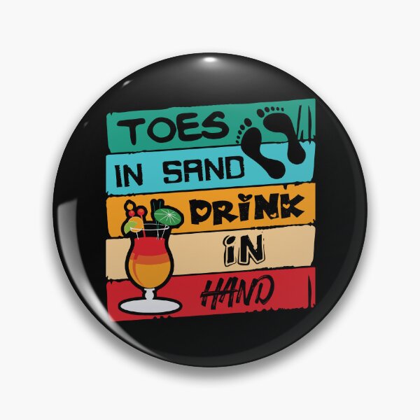 Item preview, TOES IN SAND DRINK IN HAND designed and sold by lukas69graphic.
