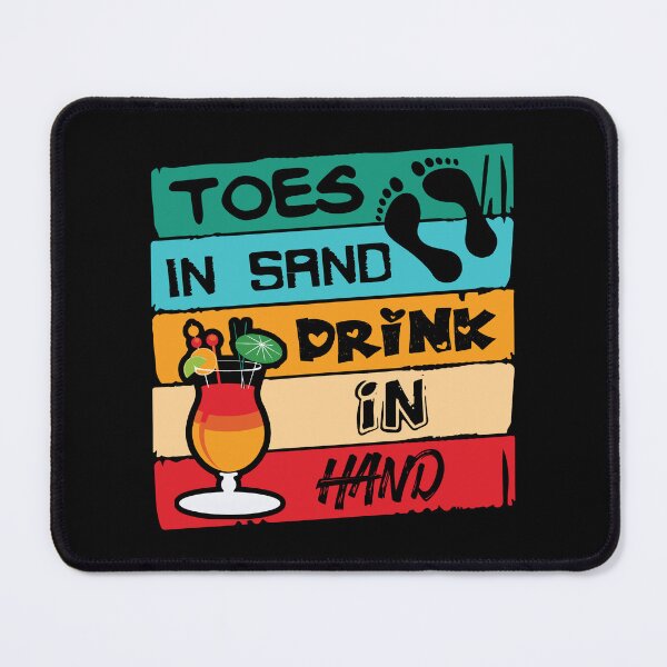 Item preview, TOES IN SAND DRINK IN HAND designed and sold by lukas69graphic.