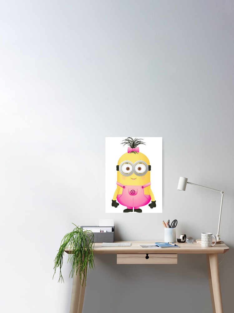 Minions Pink Girl Poster for Sale by Byrd-Maureen