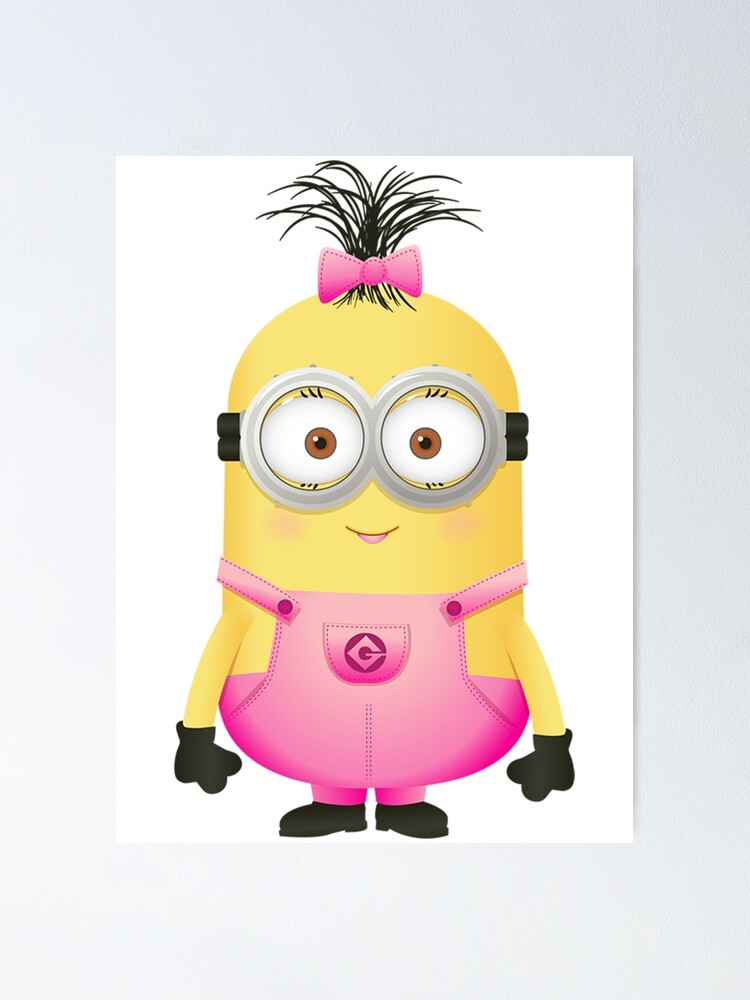 Minions Pink Girl Poster for Sale by Byrd-Maureen
