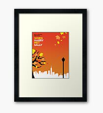 When Harry Met Sally // Minimalist Art Framed Print
