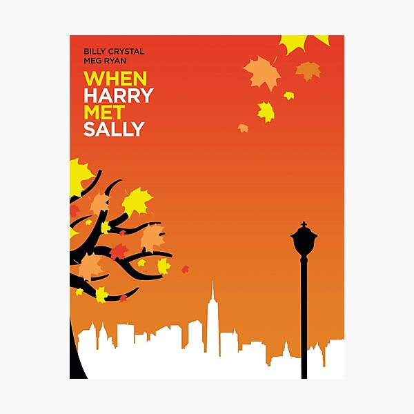 Item preview, When Harry Met Sally // Minimalist Art designed and sold by DrawnToMind.