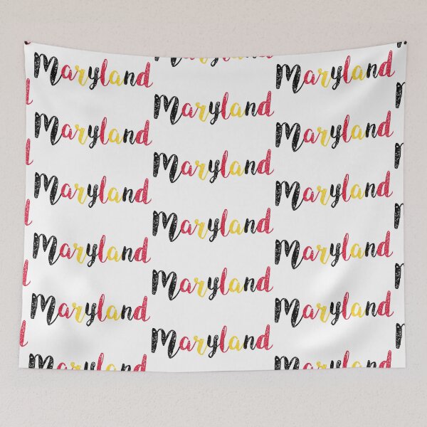 Item preview, Maryland - State Colors Script designed and sold by hoosier.