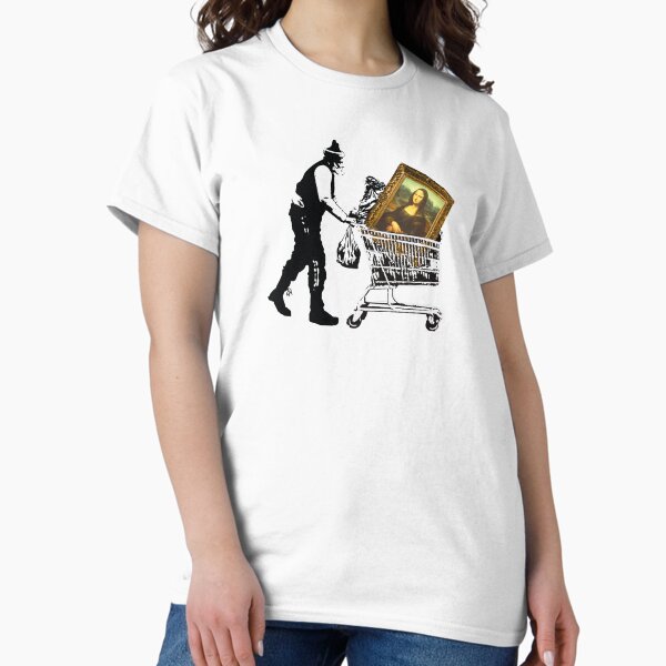 Item preview, Homeless Art Lover - Mona Lisa In Shopping Cart - Banksy designed and sold by WE-ARE-BANKSY.