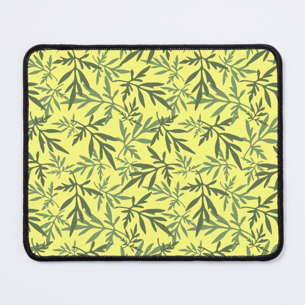 Item preview, Tossed Cosmos Leaves on Soft Yellow Repeat 5748 designed and sold by Art in My Loft.