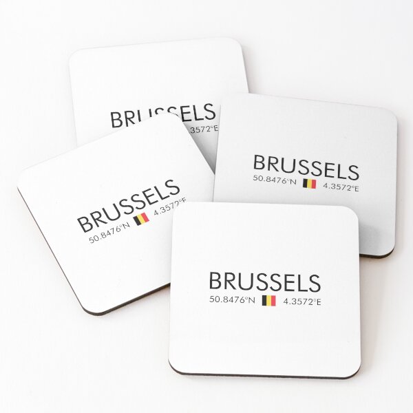 Item preview, Belgium - Brussels City Coordinates designed and sold by n0madd.