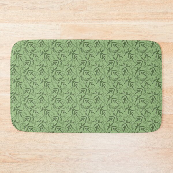 Item preview, Tossed Cosmos Leaves on Soft Green Repeat 5748 designed and sold by Art in My Loft.