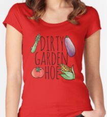 Dirty Garden HOE gardening Women's Fitted Scoop T-Shirt