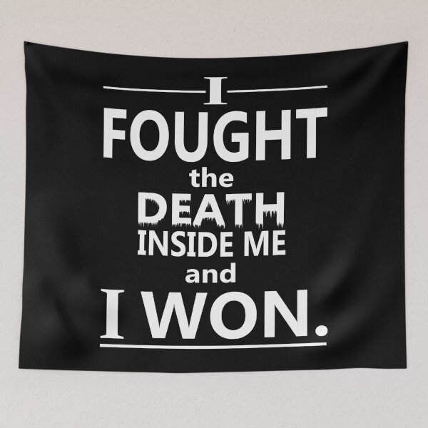 Item preview, Fought and Won (White text) designed and sold by 86248Diamond.