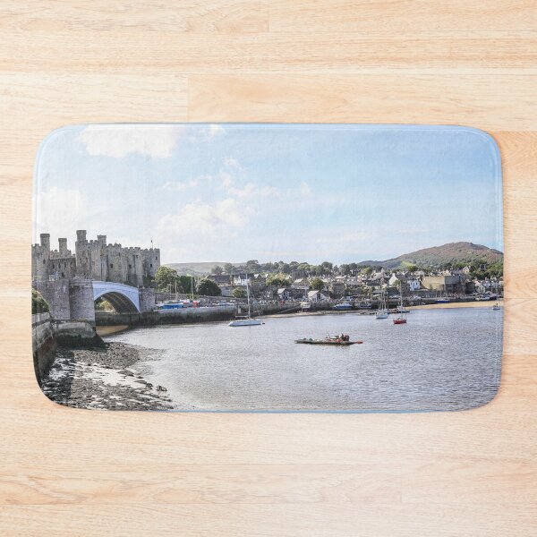 Item preview, Conwy Castle And Conwy Harbor Panorama designed and sold by Paul Thompson Photography.