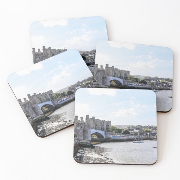 Item preview, Conwy Castle And Conwy Harbor Panorama designed and sold by Paul Thompson Photography.