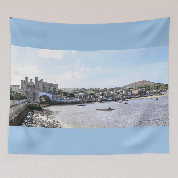 Item preview, Conwy Castle And Conwy Harbor Panorama designed and sold by Paul Thompson Photography.