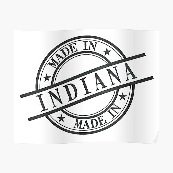 made-in-indiana-stamp-style-logo-symbol-black-poster-for-sale-by