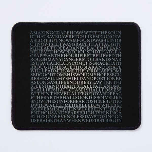 Item preview, Amazing Grace - John Newton (lyrics) v.6 designed and sold by x1brett.