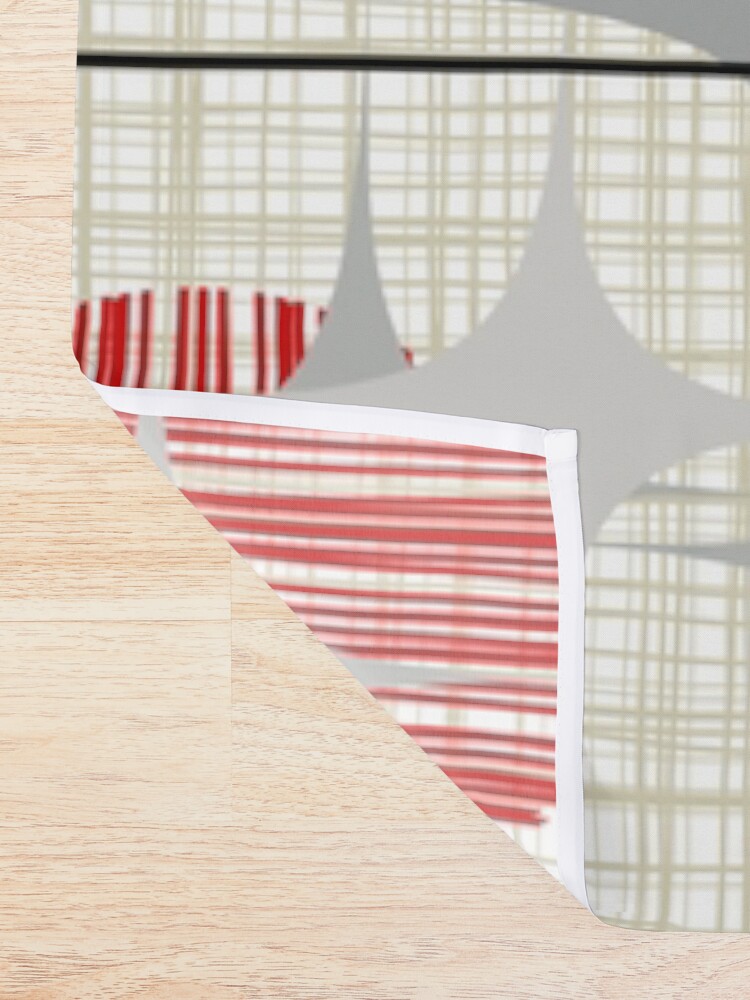 Alternate view of Eames Era Starbursts and Globes 2 (Bkgrnd) Shower Curtain