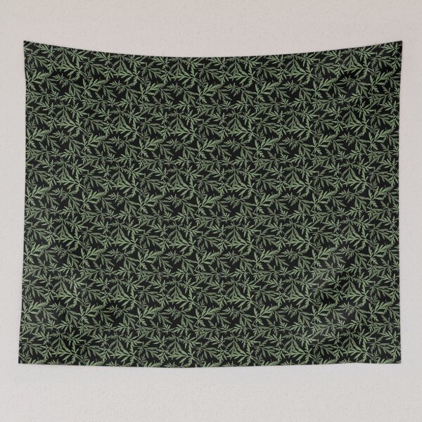 Item preview, Tossed Cosmos Leaves on Black Repeat 5748 designed and sold by Art in My Loft.