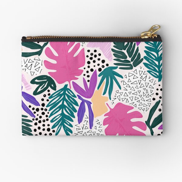 Cutting Shapes - Tropical Zipper Pouch