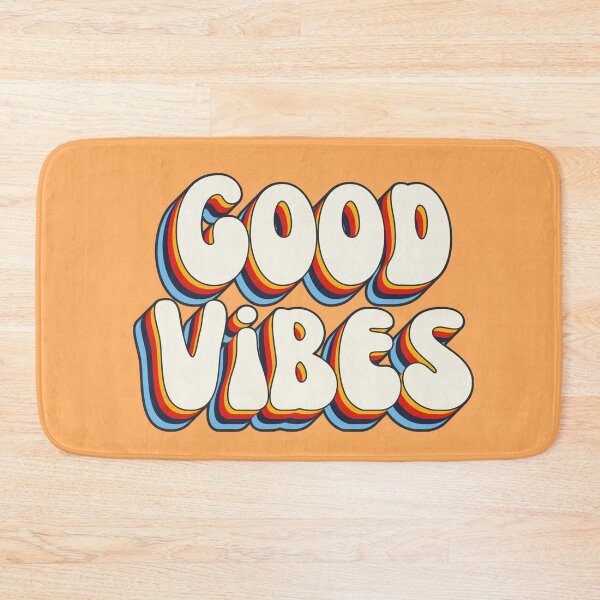 Item preview, Good Vibes 3D Extruded Bold Text Colorful Retro Script Typography designed and sold by Cawaiico.