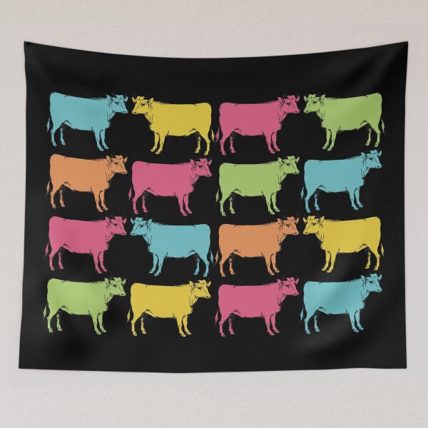 Item preview, Colorful cows in a row designed and sold by marina63.
