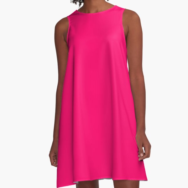 hot pink a line dress