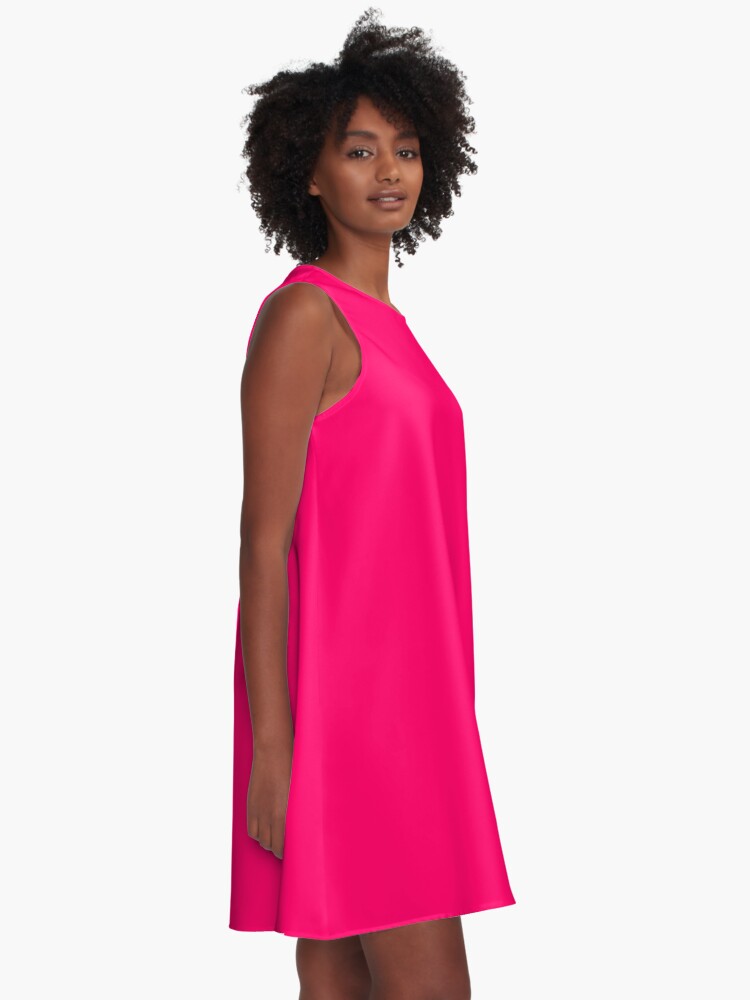 hot pink a line dress