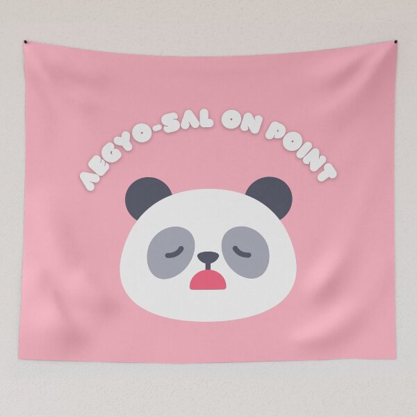 Item preview, Cute Pink Panda Korean kawaii Aegyo  designed and sold by Daebakshop.