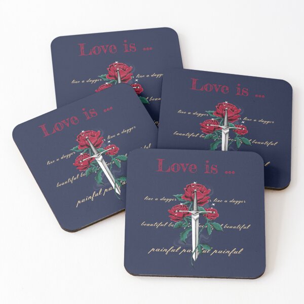 Item preview, Love is... Rose and Dagger designed and sold by Rebel-Design.