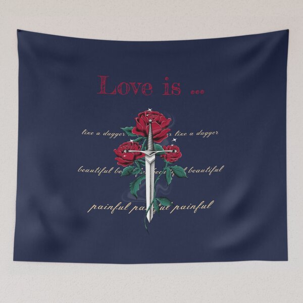 Item preview, Love is... Rose and Dagger designed and sold by Rebel-Design.