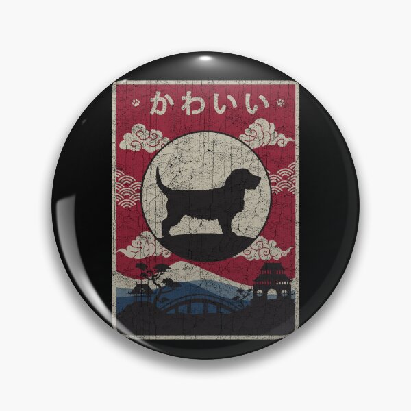 Item preview, Japanese Basset Fauve de Bretagne Kawaii designed and sold by rafaeltto.