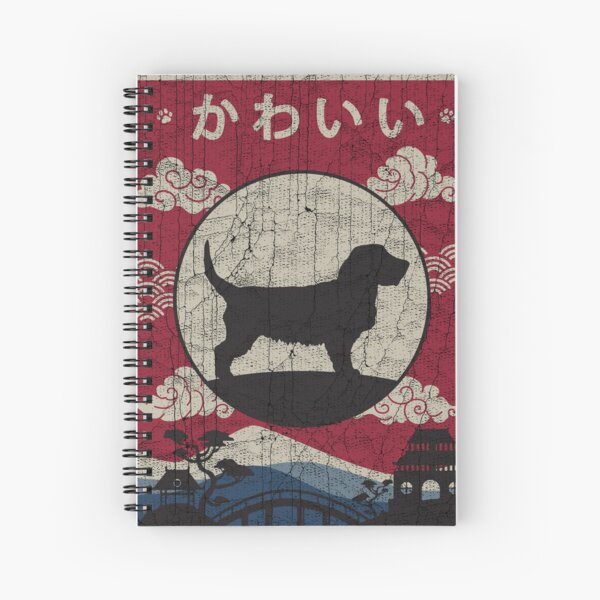Aperçu de l'œuvre Japanese Basset Fauve de Bretagne Kawaii créée et vendue par rafaeltto.