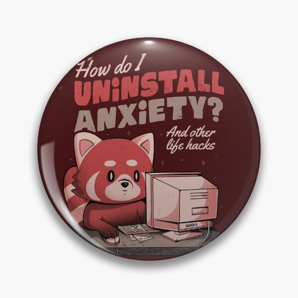 Item preview, How Do I Uninstall Anxiety - Cute Funny Raccoon Gift designed and sold by EduEly.
