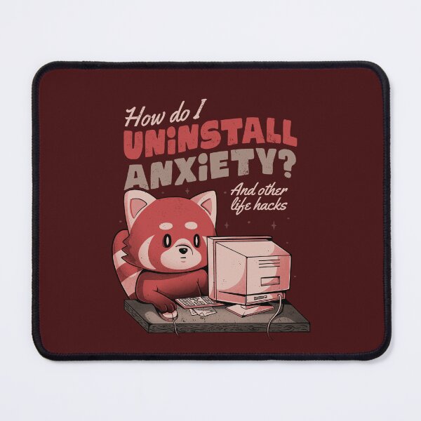 Item preview, How Do I Uninstall Anxiety - Cute Funny Raccoon Gift designed and sold by EduEly.