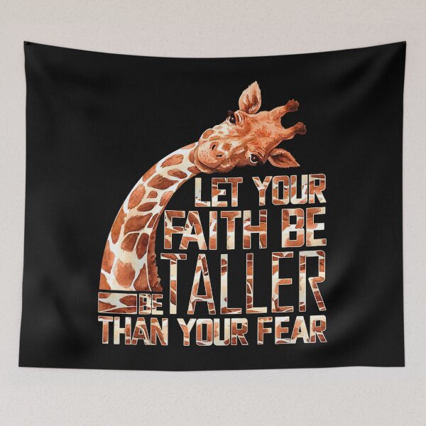 Item preview, Let Your Faith Be Taller Than Your Fear Giraffe designed and sold by untriedcandidat.