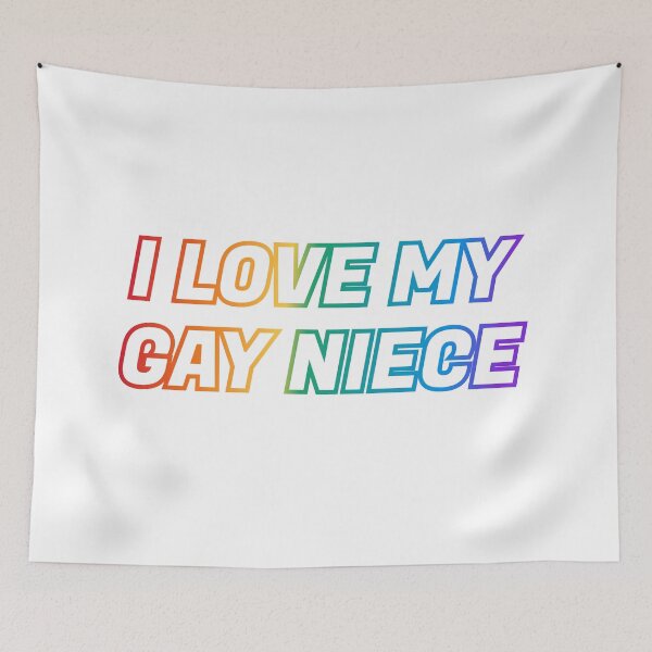 Item preview, I love my gay niece - Pride rainbow colors designed and sold by Inspirationmotivation.