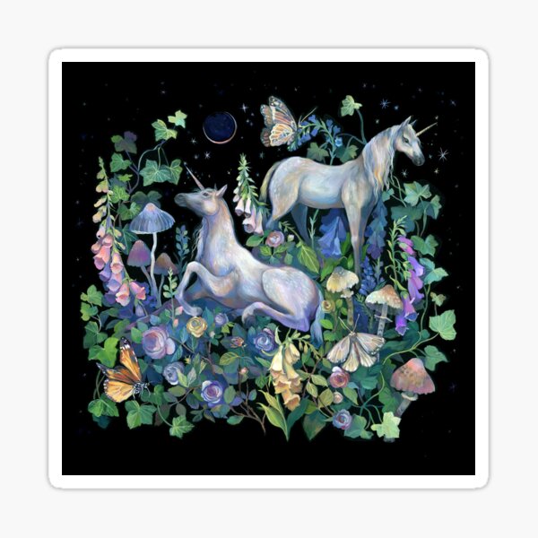 Aperçu de l'œuvre Jardin magique de la Licorne créée et vendue par claramcallister.
