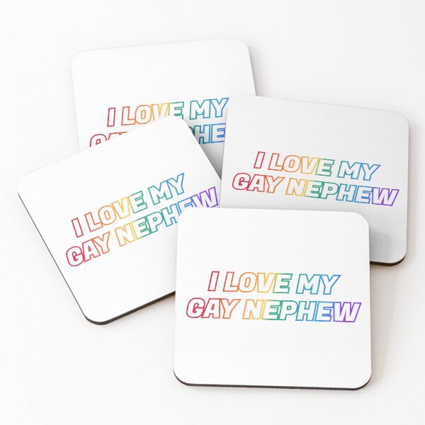 Item preview, I love my gay nephew - Pride rainbow colors designed and sold by Inspirationmotivation.