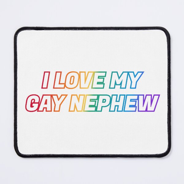 Item preview, I love my gay nephew - Pride rainbow colors designed and sold by Inspirationmotivation.