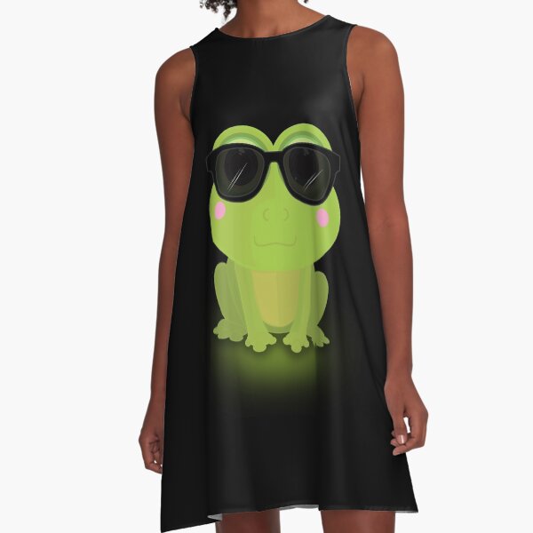 Cool Frog A-Line Dress