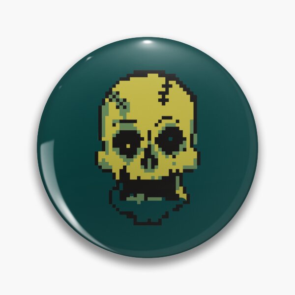 Item preview, skull pixel designed and sold by ParkerRoselyn.