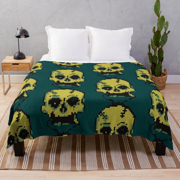 Item preview, skull pixel designed and sold by ParkerRoselyn.