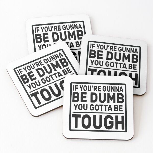 Item preview, Si vas a ser tonto, tienes que ser duro, cita divertida, meme sarcástico, regalo de maestro con dicho motivacional, papá divertido del Día del Padre designed and sold by The Pawsome Studio.