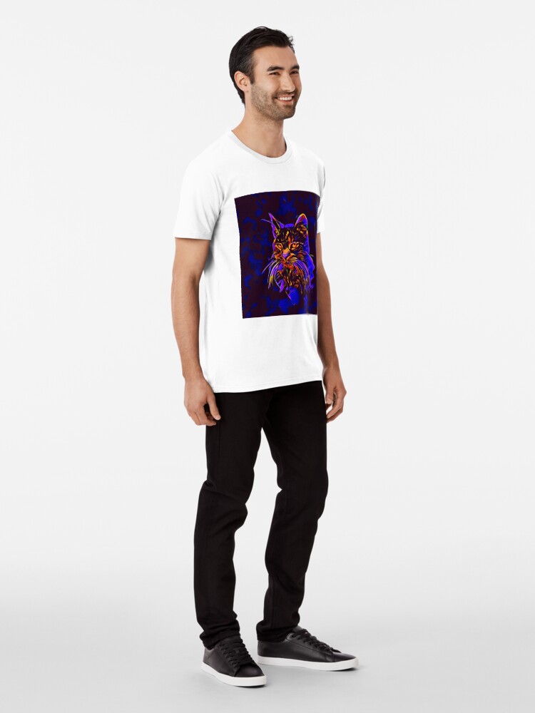 Alternate view of Cat Premium T-Shirt