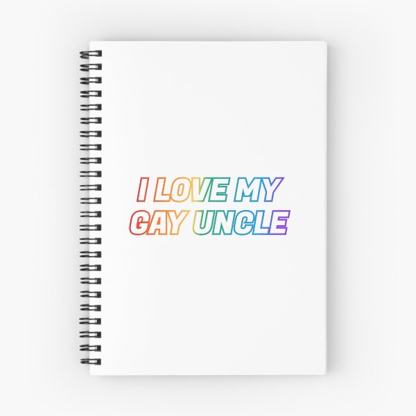 Item preview,  I love my gay uncle - Pride rainbow colors designed and sold by Inspirationmotivation.