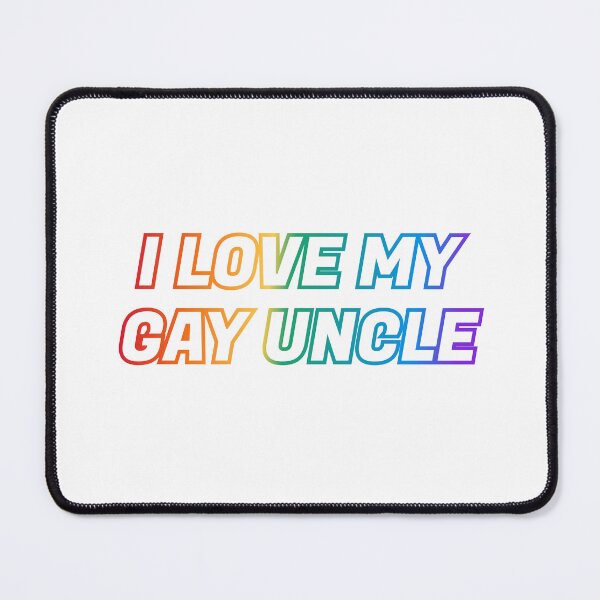 Item preview, I love my gay uncle - Pride rainbow colors designed and sold by Inspirationmotivation.