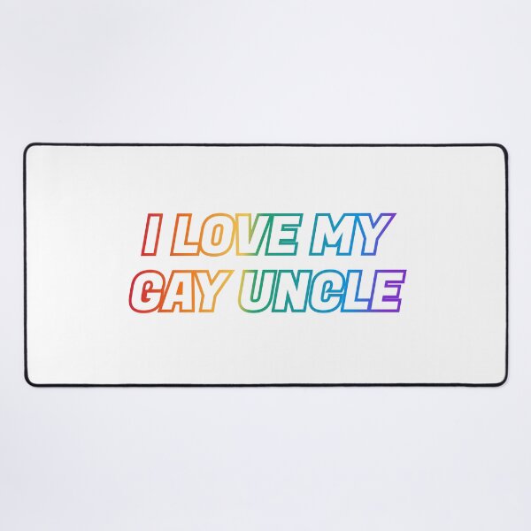 Item preview,  I love my gay uncle - Pride rainbow colors designed and sold by Inspirationmotivation.