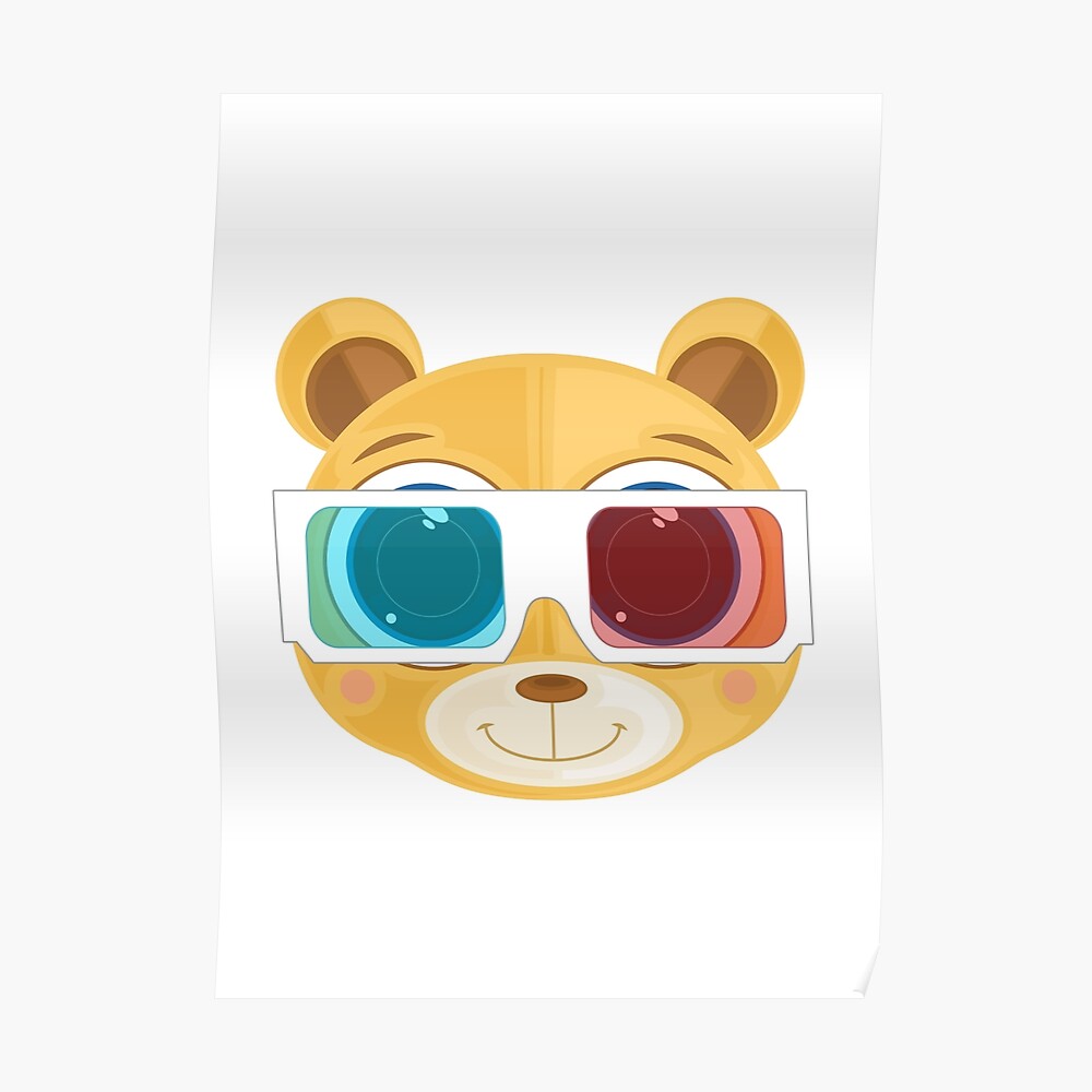 3d teddy bear stickers