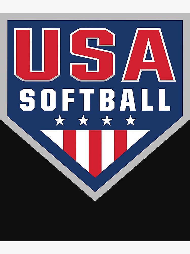 "Usa softball logo!" Art Print for Sale by paulette2lcla Redbubble