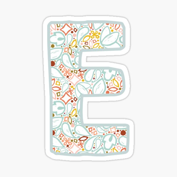 Letter E - Monogram Sticker