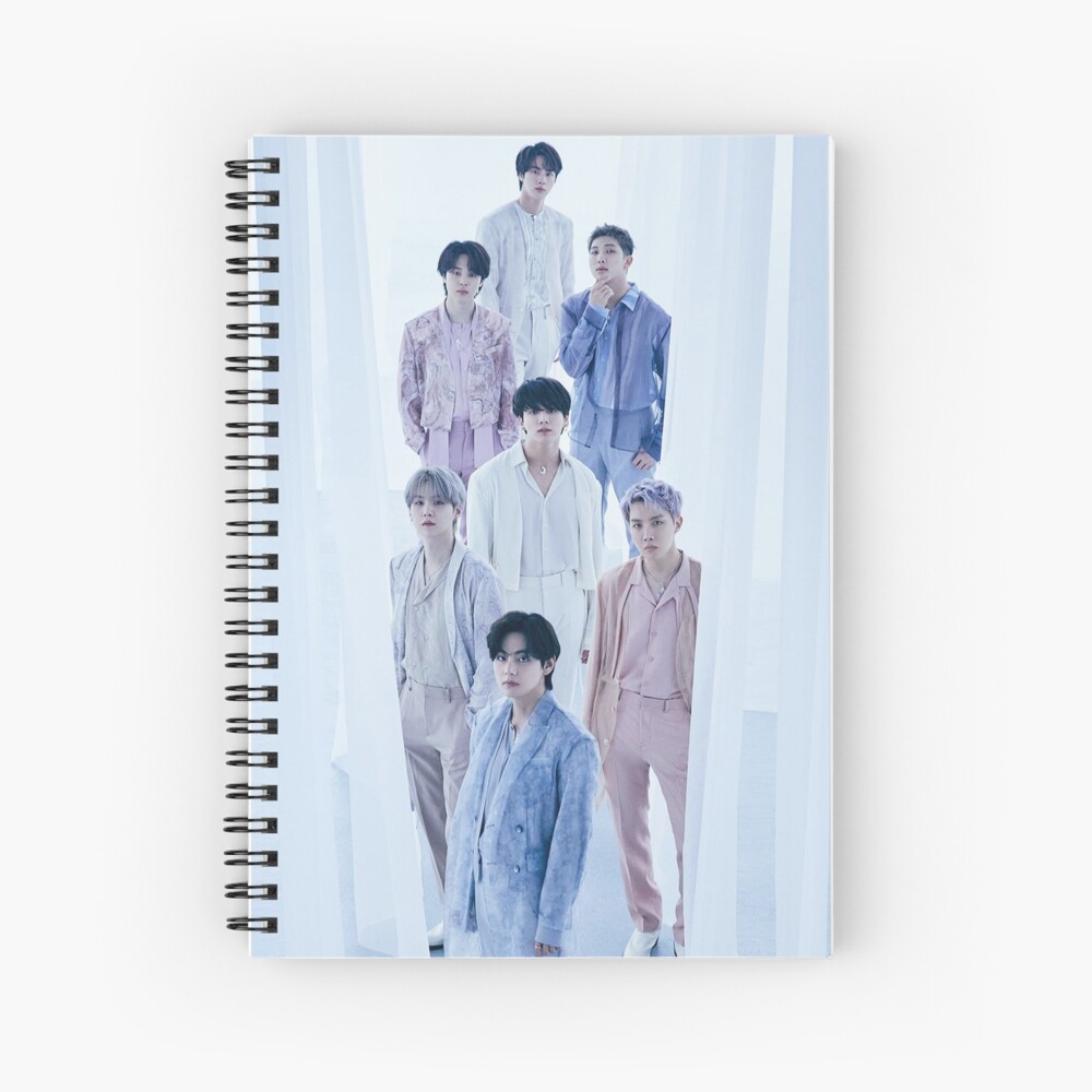 BTS Forever Bangtan Cute Kpop Suga V Jin Jimin RM Jhope Jungkook Spiral  Notebook for Sale by hyunn1411